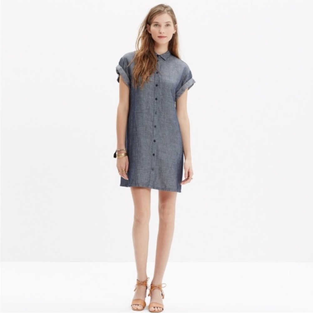 Madewell Chambray Denim Shirtdress - XS - Excellent condition